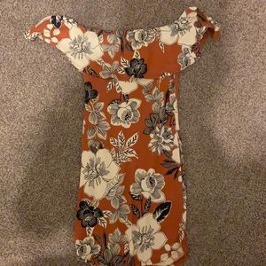 off the shoulder tight dress